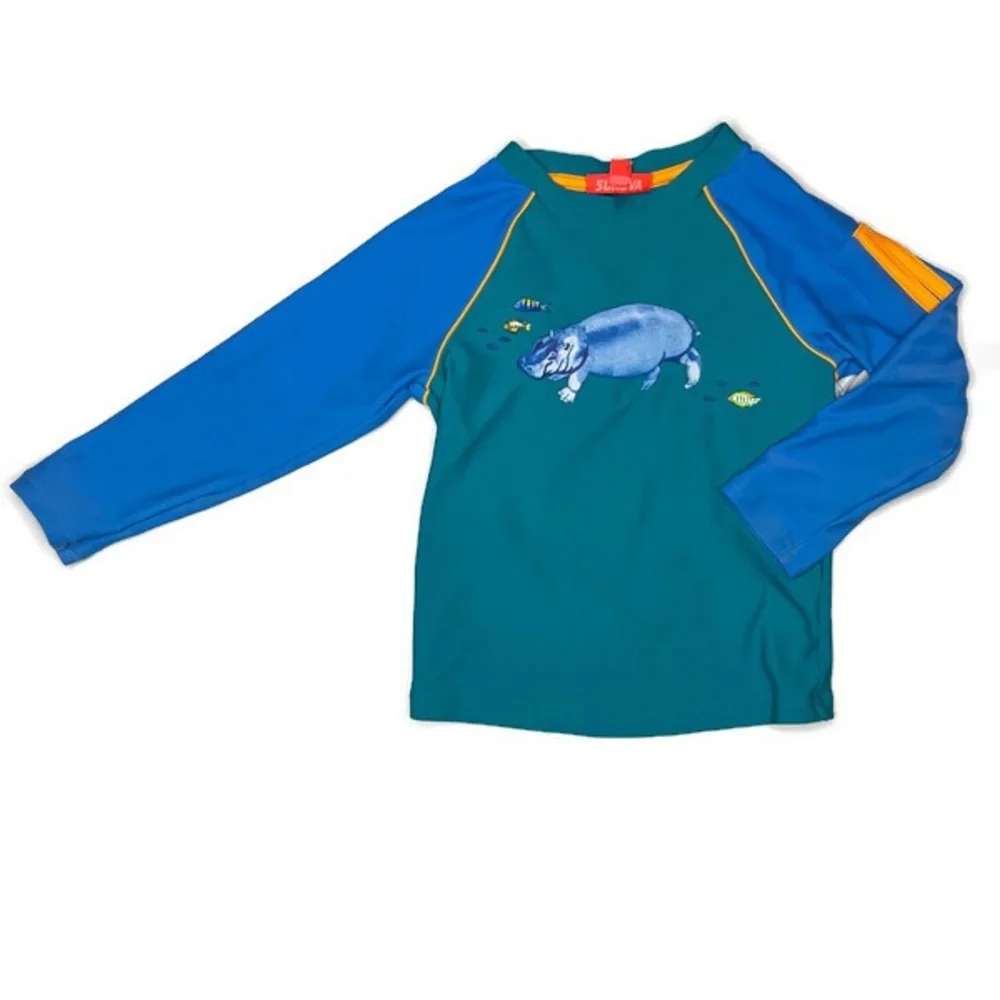 Sunuva Hippo Swim Trunks and‎ Rash Guard